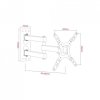 UCHWYT DO TV LCD/LED 17-42 25KG AR-57A  ART reg.pion/poziom